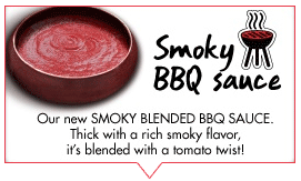 Thick sauce with a rich smoky flavor blended with tomato
